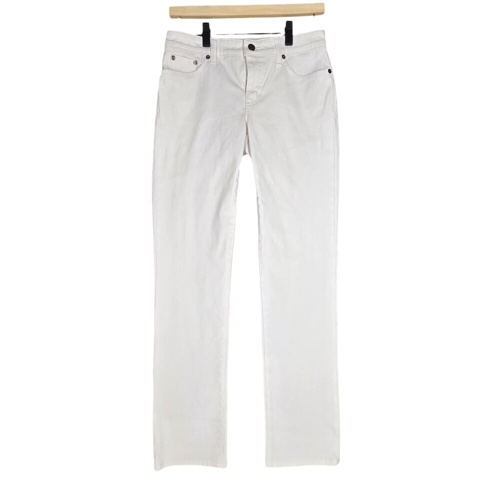 LAUREN RALPH LAUREN MODERN STRAIGHT CURVY PANTS – WHITE – SIZE 2 – 28" x 30"